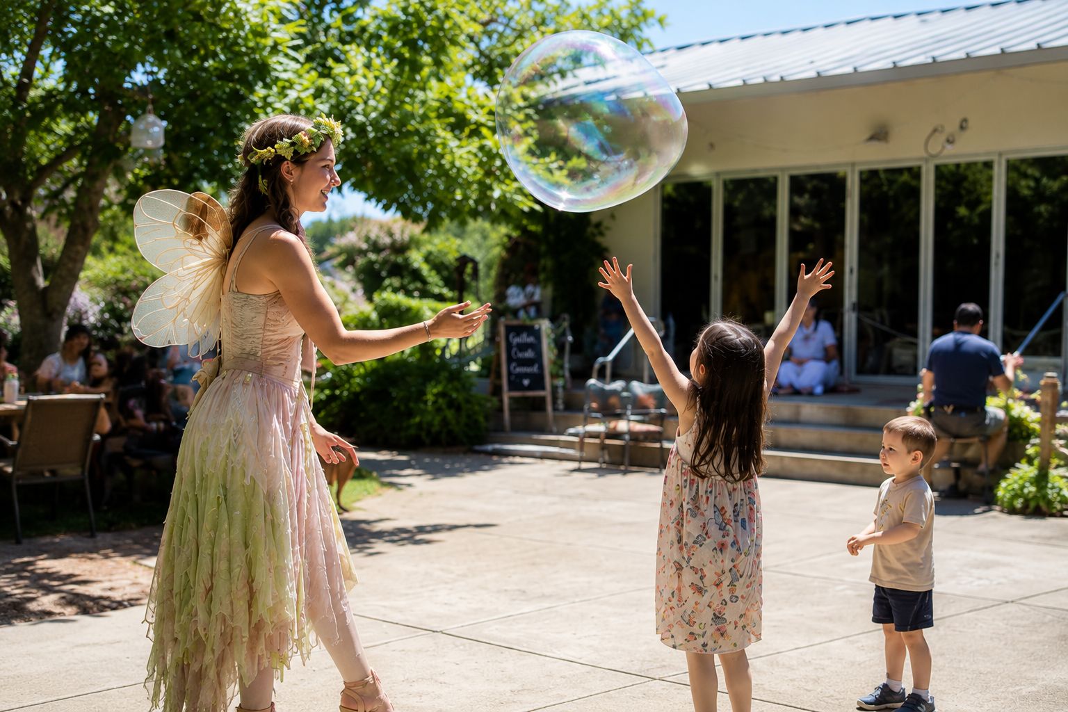 Children celebrating at a Bay Area family event